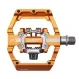 HT Components Platform Hybrid Pedals D1 Duo orange incl. cleats