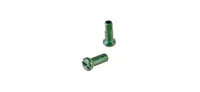 DT Swiss aluminium spoke nipples, 2.0 mm, green, 12 mm long