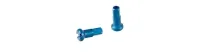 DT Swiss aluminium spoke nipples, 1.8 mm, blue, 12 mm long
