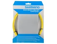 Shimano Road Bike Brake Cable Set, SIL-TEC Coated, Yellow