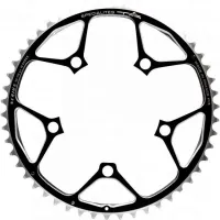 TA Specialite Nerius Campagnolo 10-speed compact chainring, black, 110 mm bolt circle, 50 teeth
