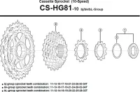 Shimano SLX CS-HG81 Cassette Lockring with Spacer, Steel, 10-speed
