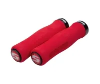 SRAM Foam Contour Locking Grips, red and black
