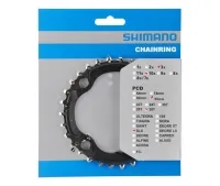 Shimano SLX FC-M672 10-speed chainring, 30 teeth, 96 links, black