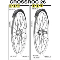 Mavic Crossroc spoke, 26-inch rear wheel, right-hand side, 261 mm, from 2014 model onwards