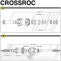 Mavic Crossroc QR 15 Axle Kit Front Wheel Model 2014