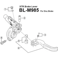 Shimano XTR Replacement Brake Lever for Brake Lever BLM985