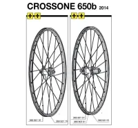 Mavic Crossone Spoke 27.5-inch Rear Wheel Left 278 mm 2014 Model