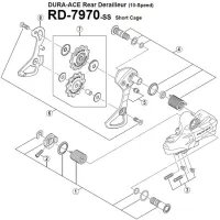 Shimano DURA-ACE Di2 RD-7970 Stop Screw with Plate No. 3