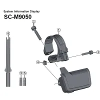 Shimano XTR Di2 SC-M9050 Display Spare Part | Clamping Screw No. 2