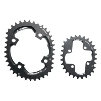 Stronglight Osymetric Chainring Kit 38/28 teeth for FCM980 4-arm crankset, black