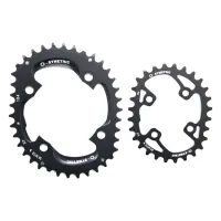 Stronglight Osymetric Chainring Kit 38/28 teeth for FCM785 4-arm crankset, black