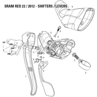 Sram Red 22 DoubleTap Replacement Brake Lever, Left, No. 1