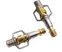 Crankbrothers Eggbeater 11 TI clipless pedals, silver-gold, including cleats