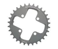 Stronglight HT³ XTR FC-M980 chainring, grey, 64 links, 10x2-speed, inner ring 24 teeth