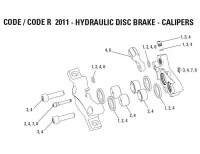 Avid Code Spare Part Caliper Spare Part Set from model year 2001 No. 4