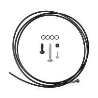 Magura disc brake hose, 90-degree connector, 2500 mm, black