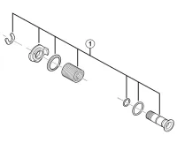 Shimano Ultegra RD-6800-SS / RD-6800-GS / RD-6870-SS / RD-6870-GS / RD-6770-A-SS Rear Derailleur Spare Part | Axle Unit - sold out