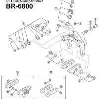 Shimano Ultegra BR 6800 Brake Cable Adjustment Screw No. 5
