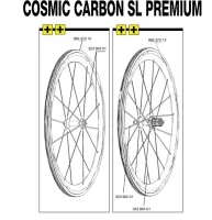 Mavic Cosmic Carbone replacement spoke, rear wheel (right), 289 mm, without nipple – remaining stock