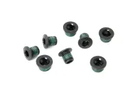 Sram MTB chainring bolts M8.5x7.5 + 10mm aluminium-steel black, 4 pieces each