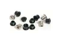 Sram MTB chainring bolts M8.5x7 + M8.5x10 + 9mm aluminium sleeves, 4 of each