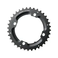 Sram X0 chainring, 36 teeth, 104 mm bolt circle, black, without bolts, 10x2-speed