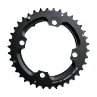 Sram X0 chainring, 38 teeth, 104 mm bolt circle, black, without bolts, 10x2-speed