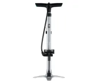 Crankbrothers Sterling Floor Pump Analogue Silver 11 bar