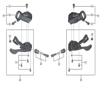 Shimano XTR SLM9000 shift lever spare parts