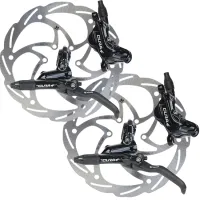 Formula Cura 4 Disc Brake Set, black + Monolitic 6-hole discs