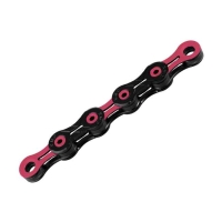 KMC Chain DLC11 waxed incl Link 11-speed 118 links black-pink