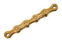 KMC X11EL Ti-N waxed chain with link, 11-speed, 118 links, gold