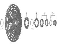 Shimano XTR / Deore XT Cassette Spare Part | Micro Spline Lockring No. 1