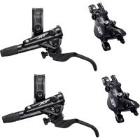 Shimano Deore XT M8120/8100 Disc Set, black, 4/2-piston disc brakes