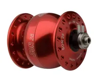 Schmidt SON 28 hub dynamo, red anodised, 32-hole