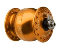 Schmidt SON 28 hub dynamo, orange anodised, 36-hole