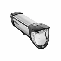 Busch + Müller IXON CORE front light, silver, 50 lux, incl. battery