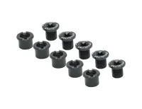 TA Chainring bolts 8.5 mm – 7 mm aluminium sleeve, black, 5 pieces