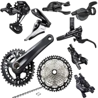 Shimano XT Groupset 8120 MTB 12x2-speed Disc, all black