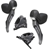 Shimano GRX ST-RX810 STI / BL-RX810 lever set 11x1-speed + BR-RX810 flat-mount disc brakes
