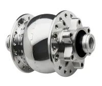 Schmidt SON 28/12 Disc 6-hole hub dynamo, polished silver, 32-hole