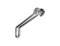 Schmidt’s SON Edelux lamp holder, stainless steel, long, 60 x 55 mm