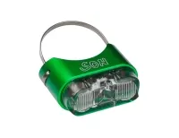 Schmidt’s SON rear light, seat post, green, clear glass