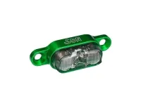 Schmidt's SON Luggage Rack Rear Light, Green, Clear Glass