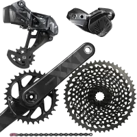 Sram XX1 Eagle AXS 12x1-speed groupset, all black