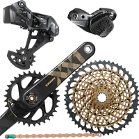 Sram XX1 Eagle AXS 12x1-speed groupset, complete, gold