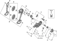 Spare parts for Shimano Deore XT RD-M8100 rear derailleur