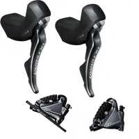 Disc Set Shimano Ultegra ST-R8020 STI Disc Shift/Brake Lever 11x2-speed + Disc Brakes BR-R8070 Flat Mount