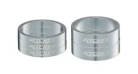Ritchey Spacer Set – 1 1/8 inch, 5 pieces, aluminium, polished silver